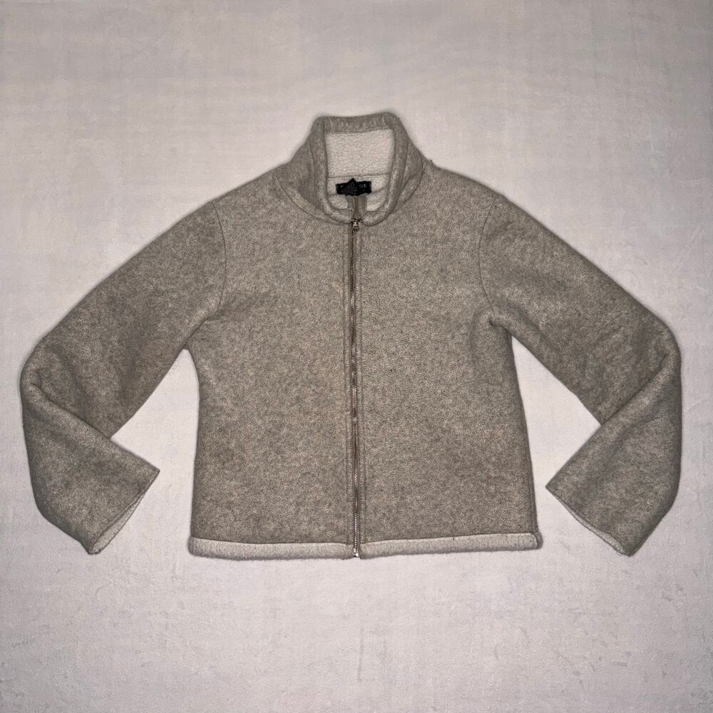 Gray Thick Zipper Barrage Authentic Jacket
